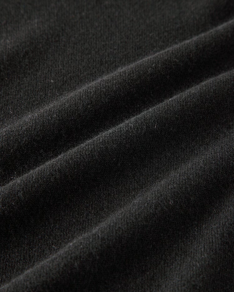 イタリア糸・カシミヤ混半袖タートル 詳細画像 ブラック 4