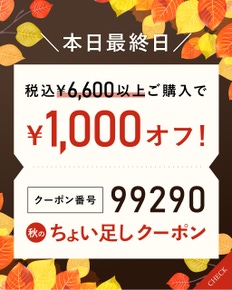 レディース　ちょい足しクーポン最終日！