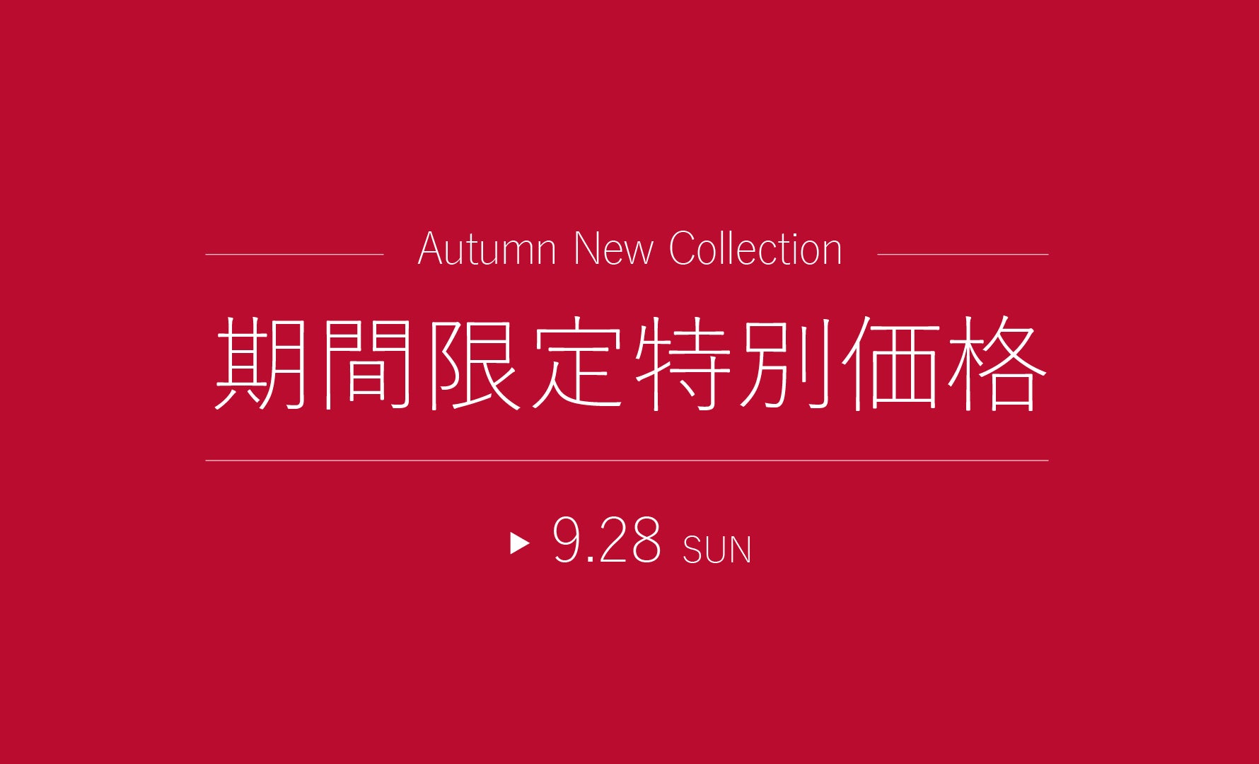 期間限定特別価格