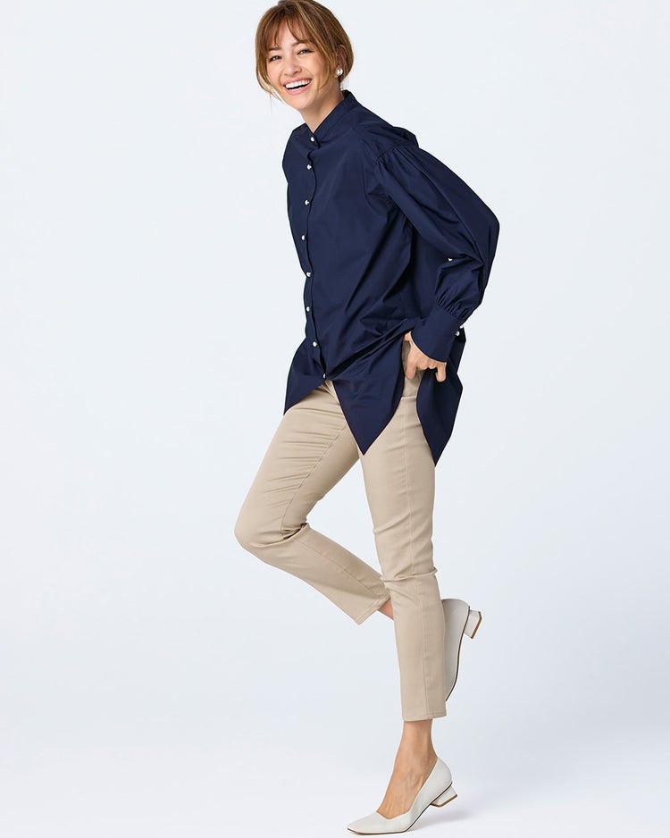 ミラクルストレッチ・スリムパンツ68㎝ 詳細画像 グレーベージュ 1