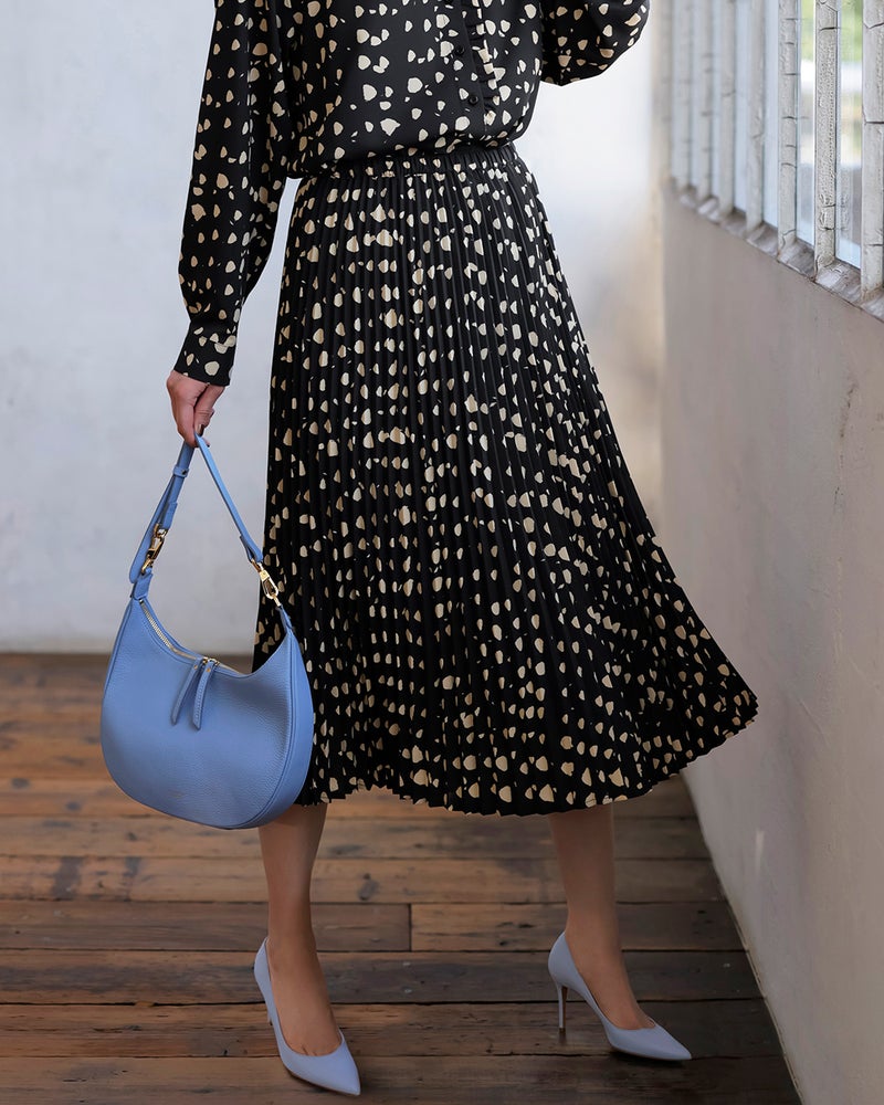 光沢デシン・ランダムドットスカート/40代50代からのレディース・メンズファッション通販 DoCLASSE(ドゥクラッセ)