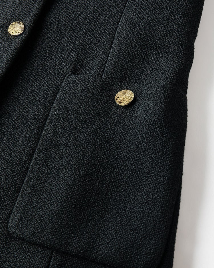 スラブツイード・ノーカラージレ 詳細画像 ブラック 4