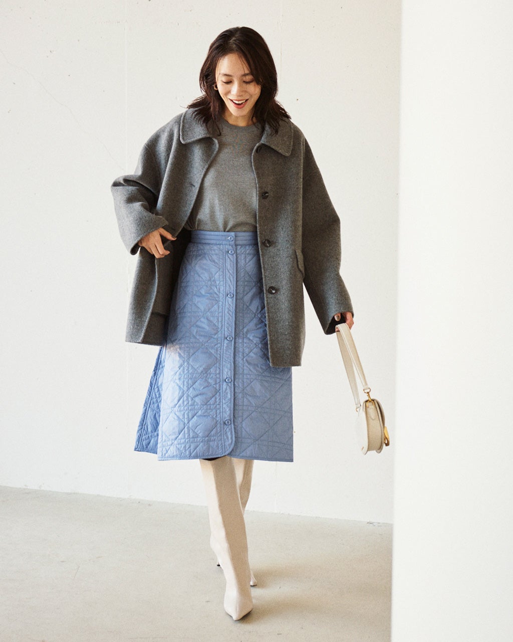 キルトデザイン・プリンセスラインスカート/DoCLASSE