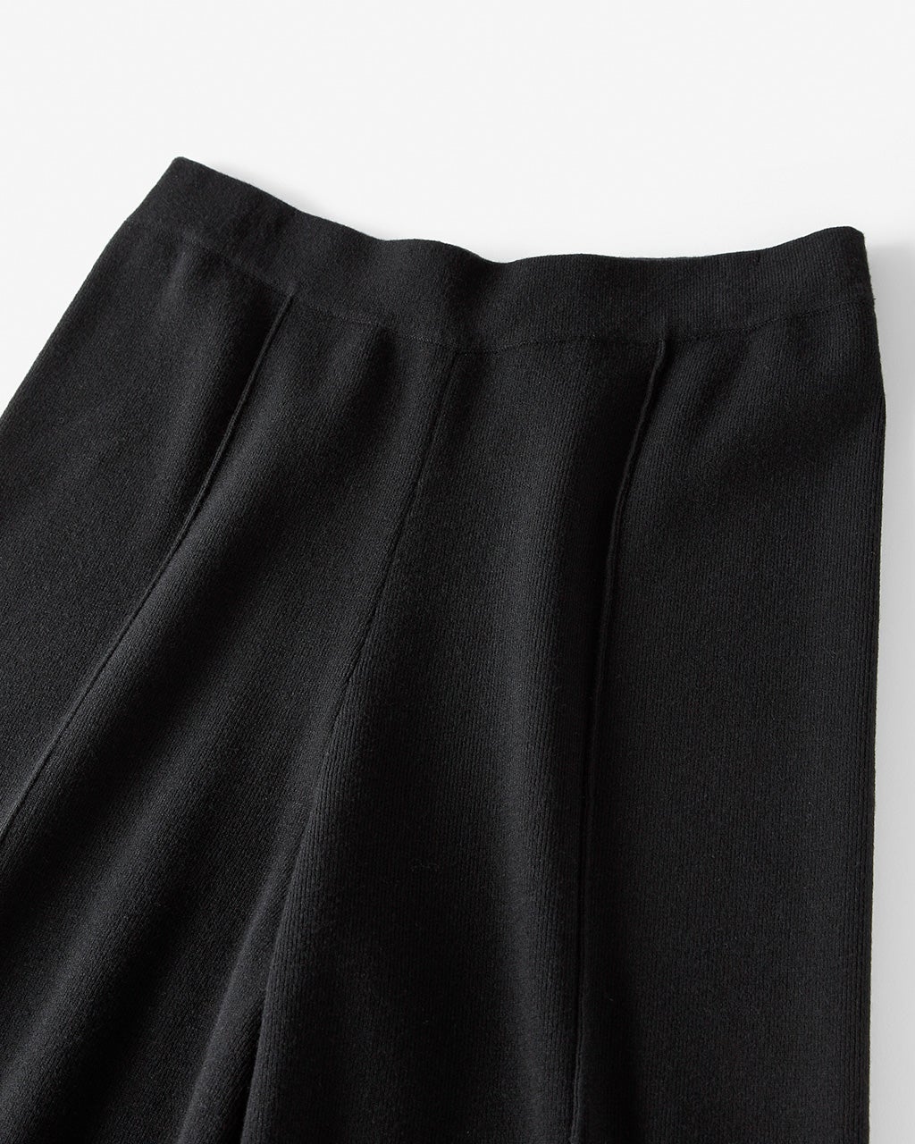 総針編み・ピンタックストレートパンツ/40代50代からの