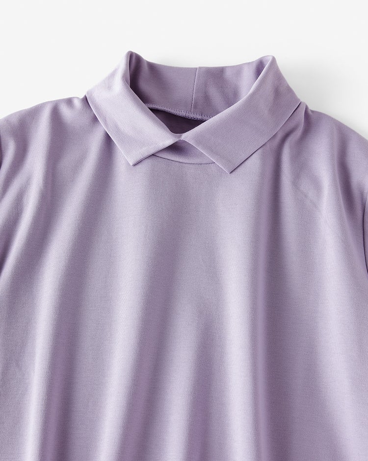 超長綿・2WAYハイネックトップス 詳細画像 ラベンダー 2