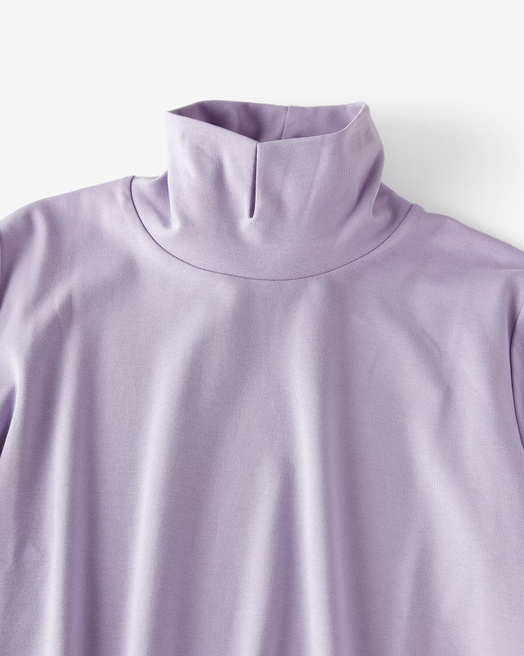 超長綿・2WAYハイネックトップス 詳細画像 ラベンダー 3