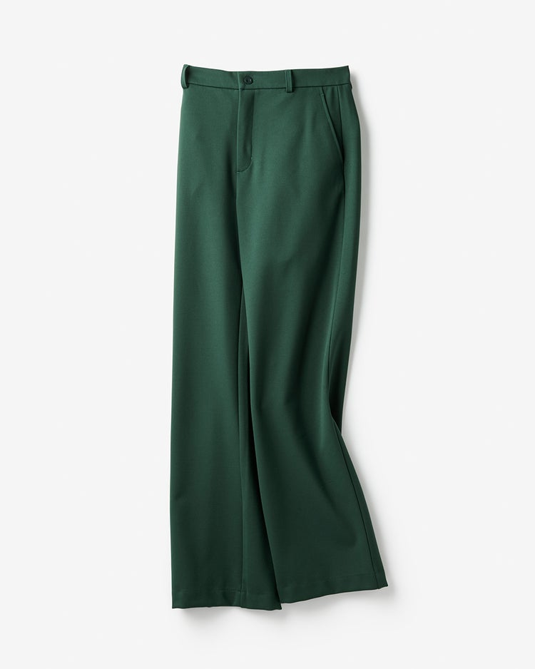ツイル裏起毛カットソー・ワイドストレートパンツ 詳細画像 グリーン 5