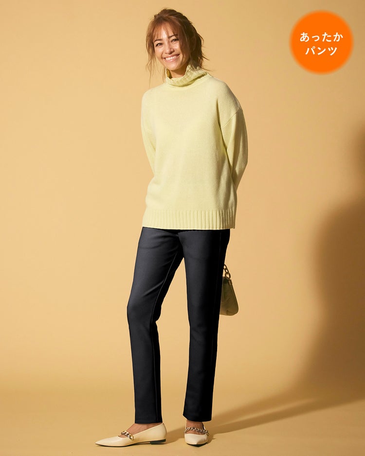 裏起毛カットジョーゼット・スリム74cm 詳細画像 ブラック 1