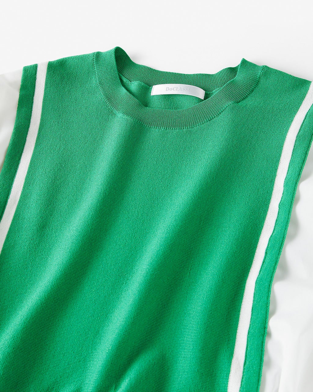 ドッキングニット・シャツチュニック/DoCLASSE