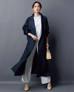 ドレスデニム・ロングトレンチコート