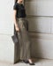 ドレープアセテート・タックワイドパンツ 詳細画像