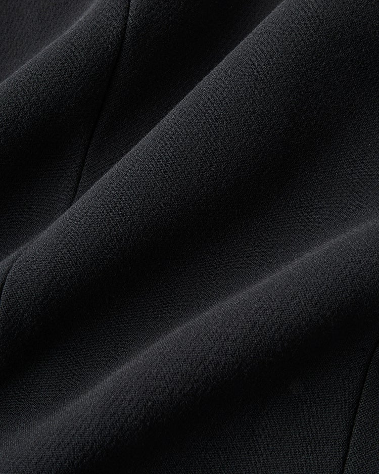 二重織りカルゼ・ペプラムジャケット 詳細画像 ブラック 4
