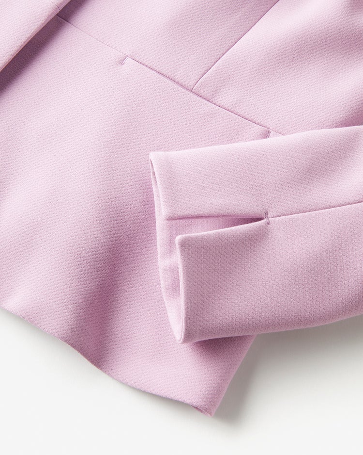 二重織りカルゼ・ペプラムジャケット 詳細画像 ライラック 5