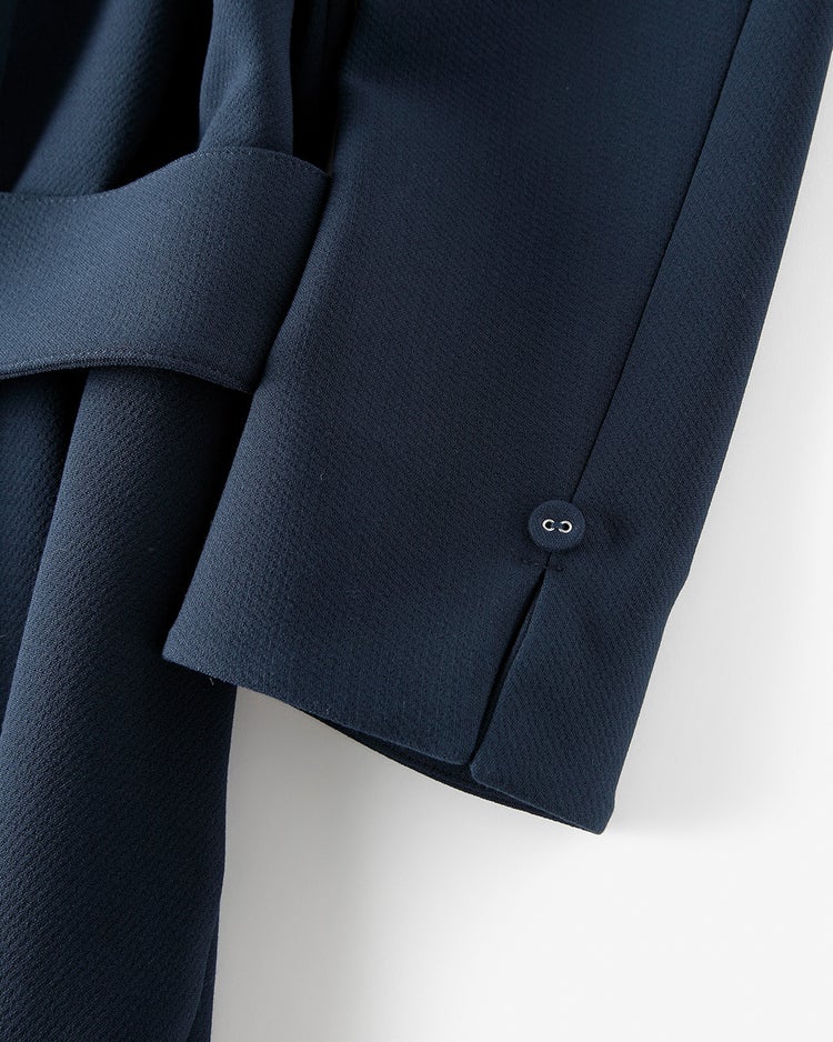二重織りカルゼ・カッティングワンピース 詳細画像 ミッドナイトブルー 5
