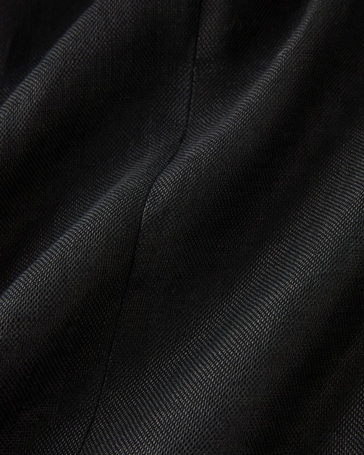 フレンチリネン・バスケット織りテーラードジャケット 詳細画像 ブラック 6