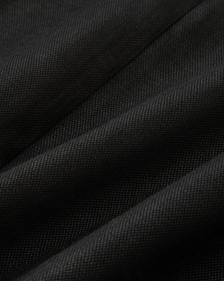フレンチリネン・バスケット織りノーカラージャケット 詳細画像 ブラック 6