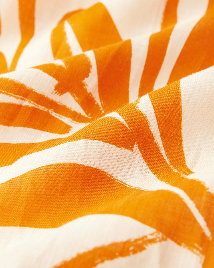 21番フレンチリネン・プリントチュニック 詳細画像 オレンジパターン 6