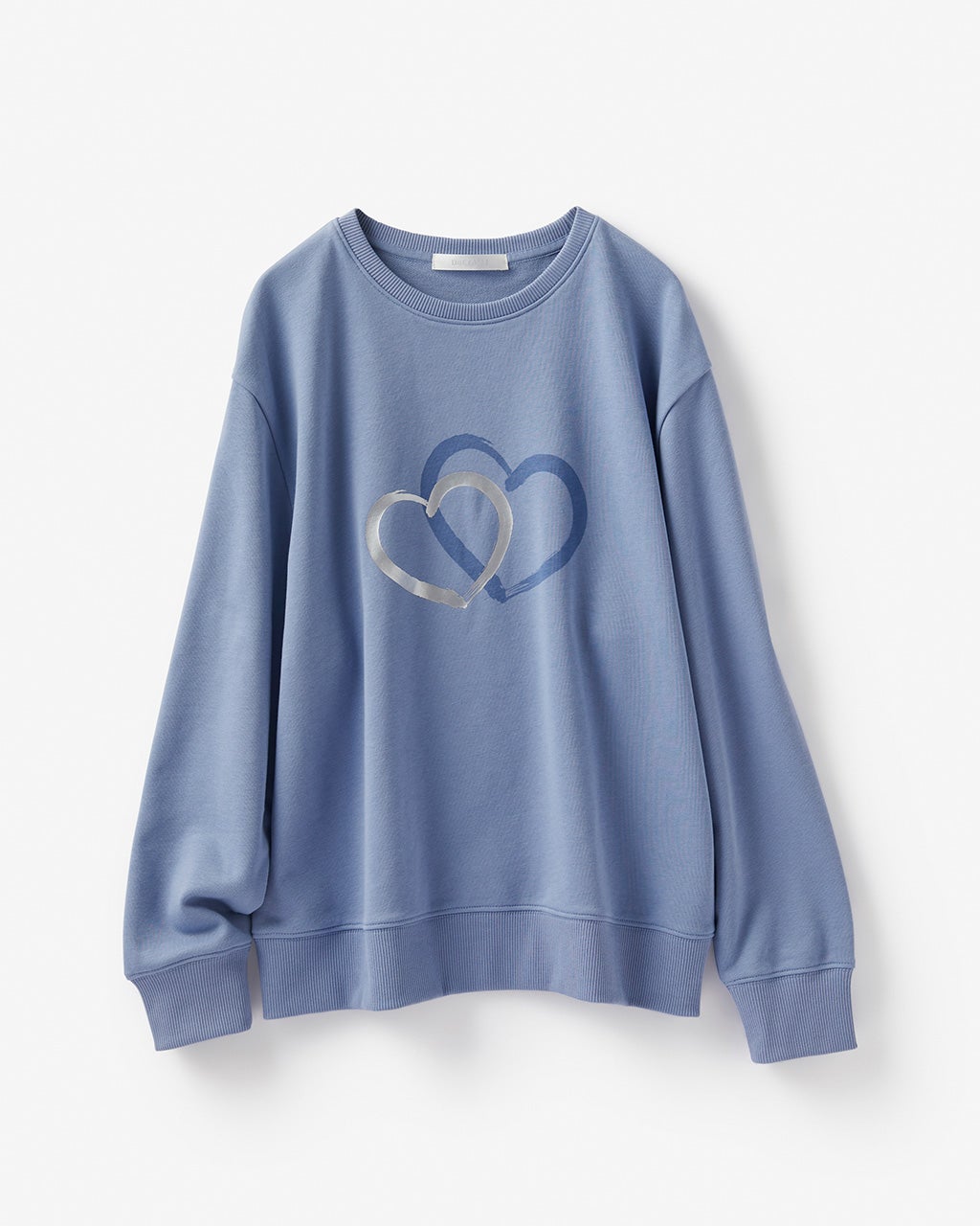 コットン混裏毛・ハートプリントスウェット/DoCLASSE