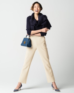 ストレッチジョーゼット・すっきりストレート