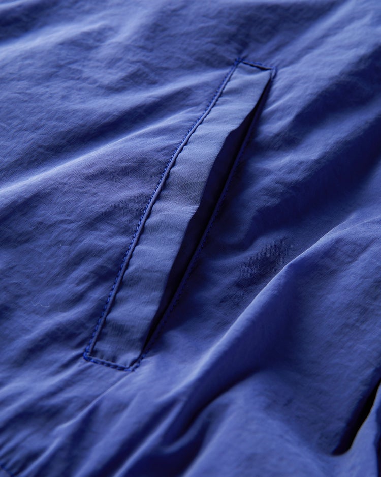 シアーストレッチ・ペプラム裾コート 詳細画像 ブルー 4