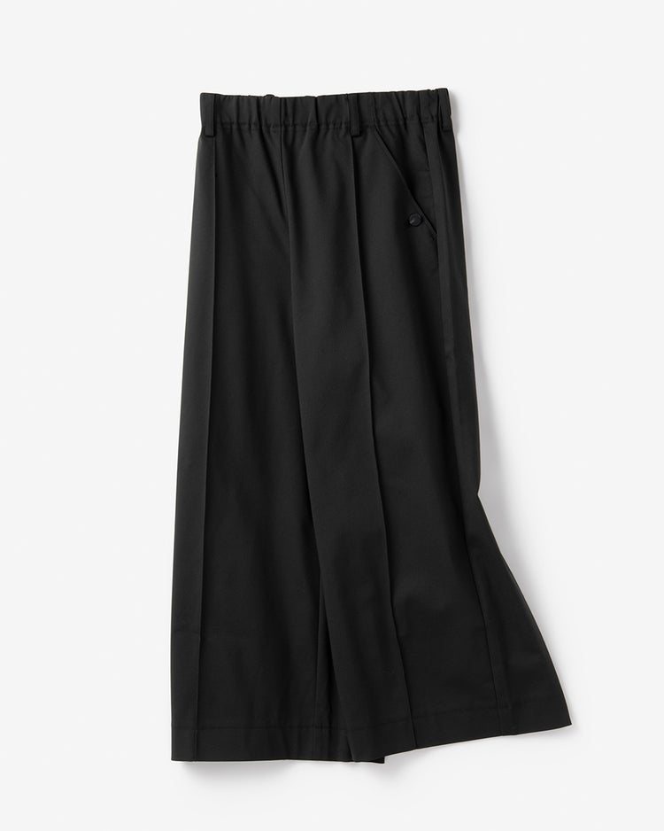 スタイルUPパンツ・ワイドクロップド 詳細画像 ブラック 4