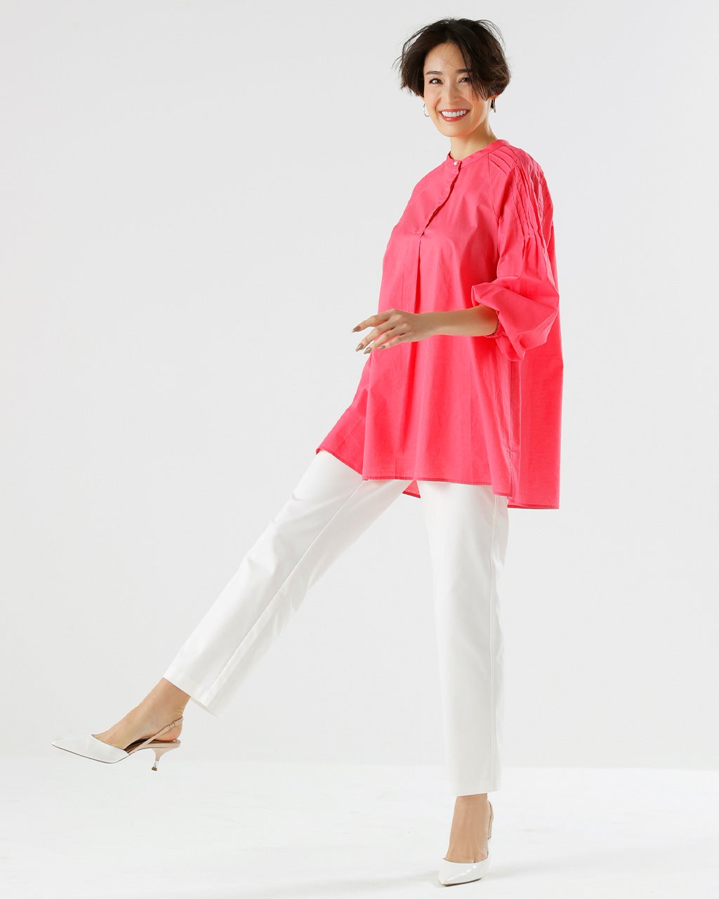 スタイルUPパンツ・ストレート／63cm/40代50代からのレディース