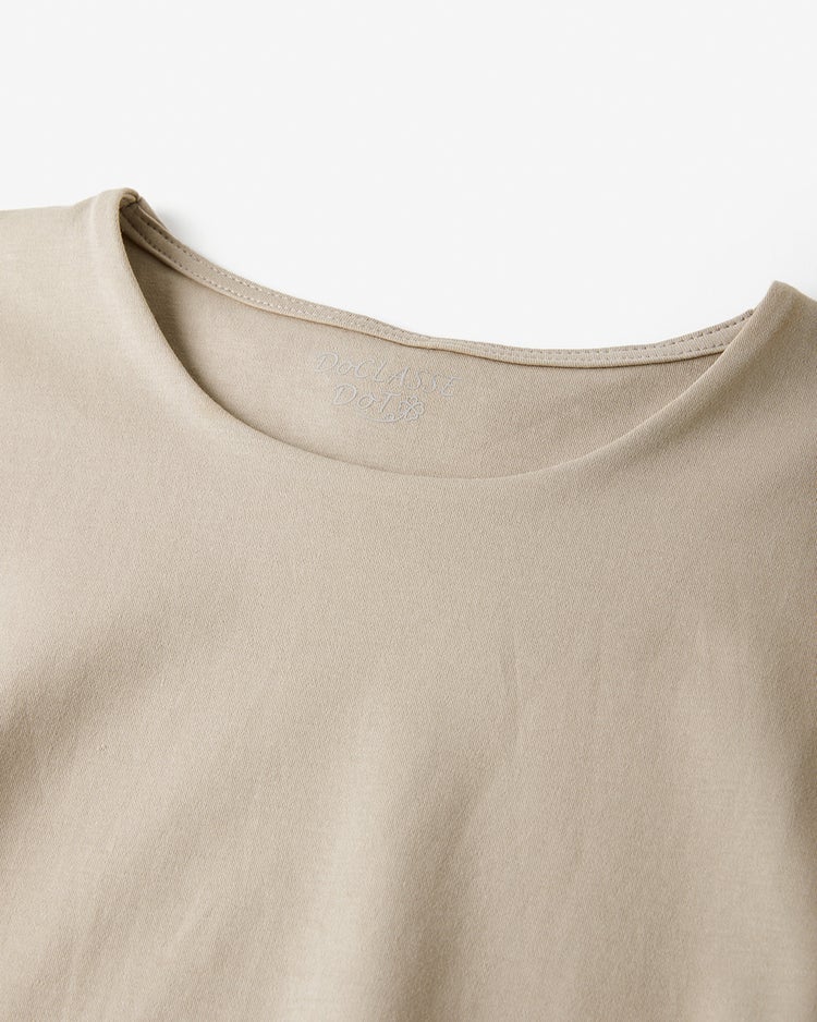 クルーシャツテール／長袖・ドゥクラッセTシャツ 詳細画像 グレーベージュ 2
