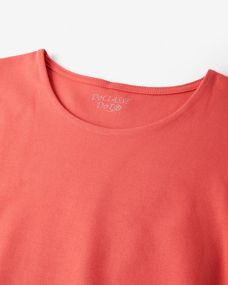 クルーシャツテール／長袖・ドゥクラッセTシャツ 詳細画像 ダークコーラル 2