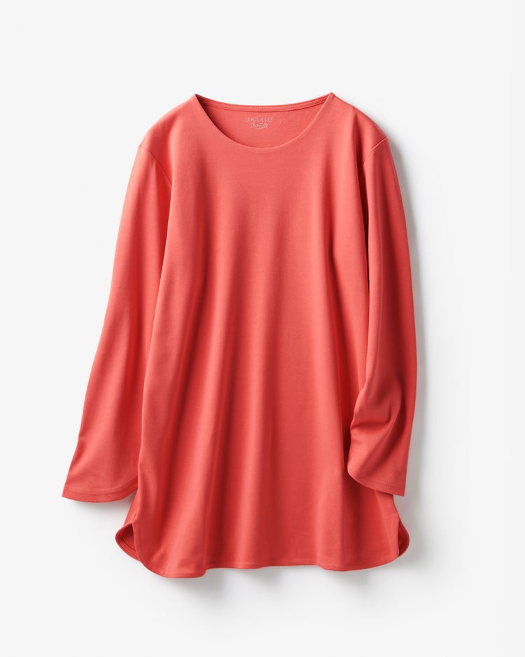 クルーシャツテール／長袖・ドゥクラッセTシャツ 詳細画像 ダークコーラル 5