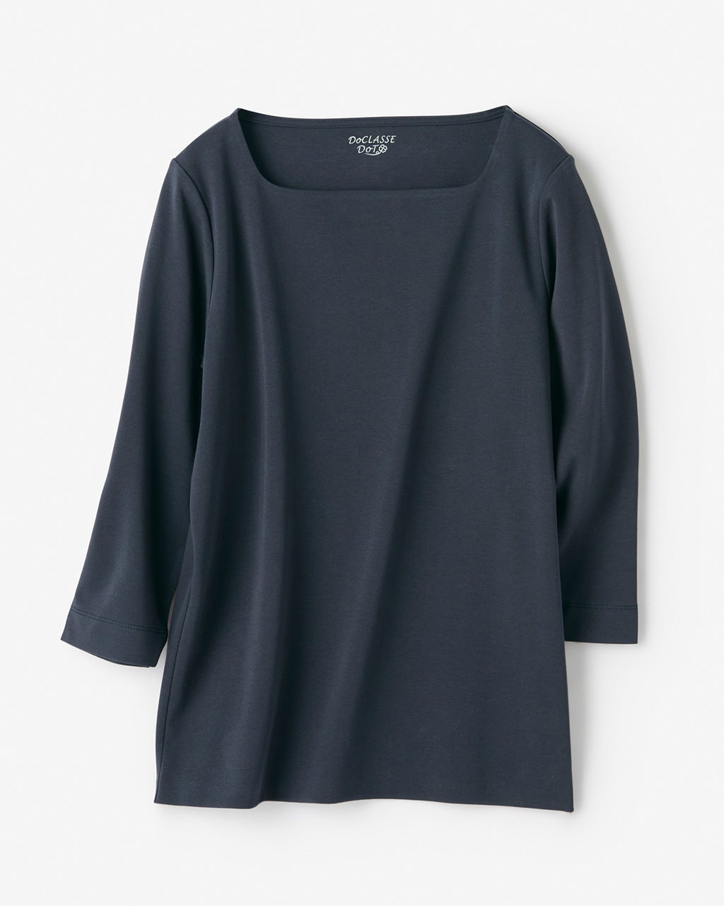 スクエアネック／7分袖・ドゥクラッセTシャツ/40代50代からの