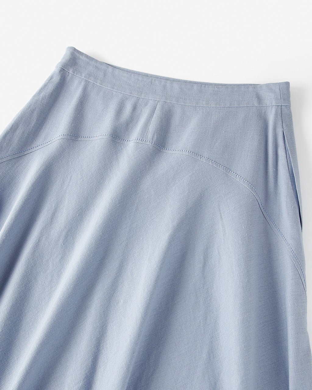 リネンレーヨン・Aラインスカート/40代50代からのレディース