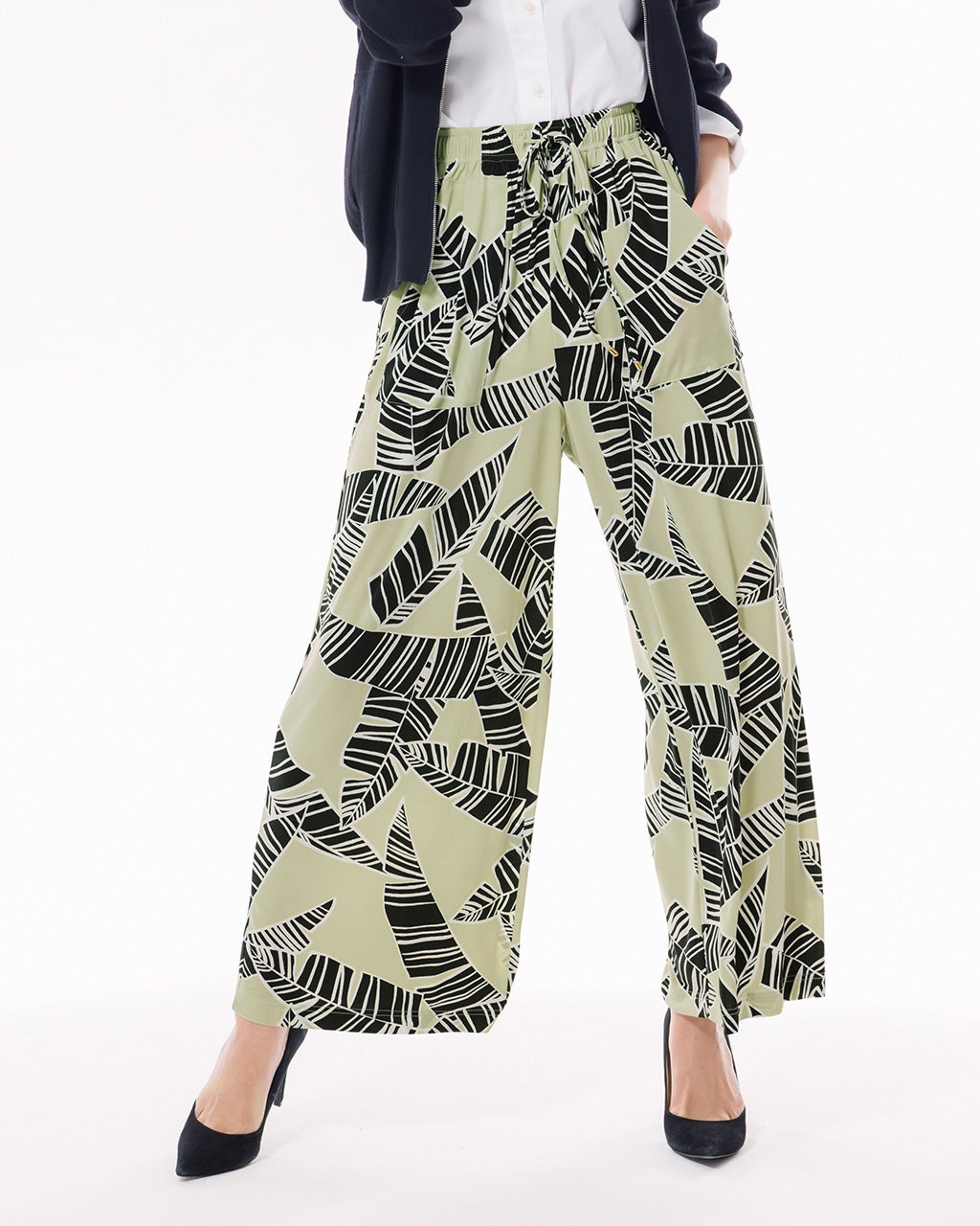 トラベルジャージー・ワイドパンツ/40代50代からのレディース