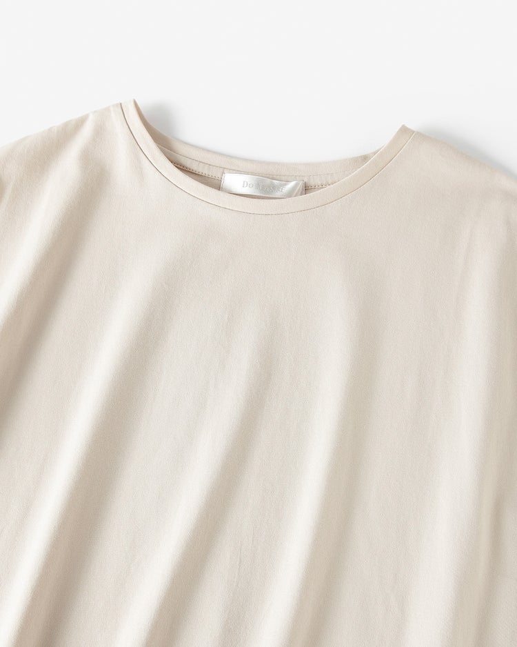 超長綿・立体クルーネック半袖Tシャツ 詳細画像 ライトグレー 2