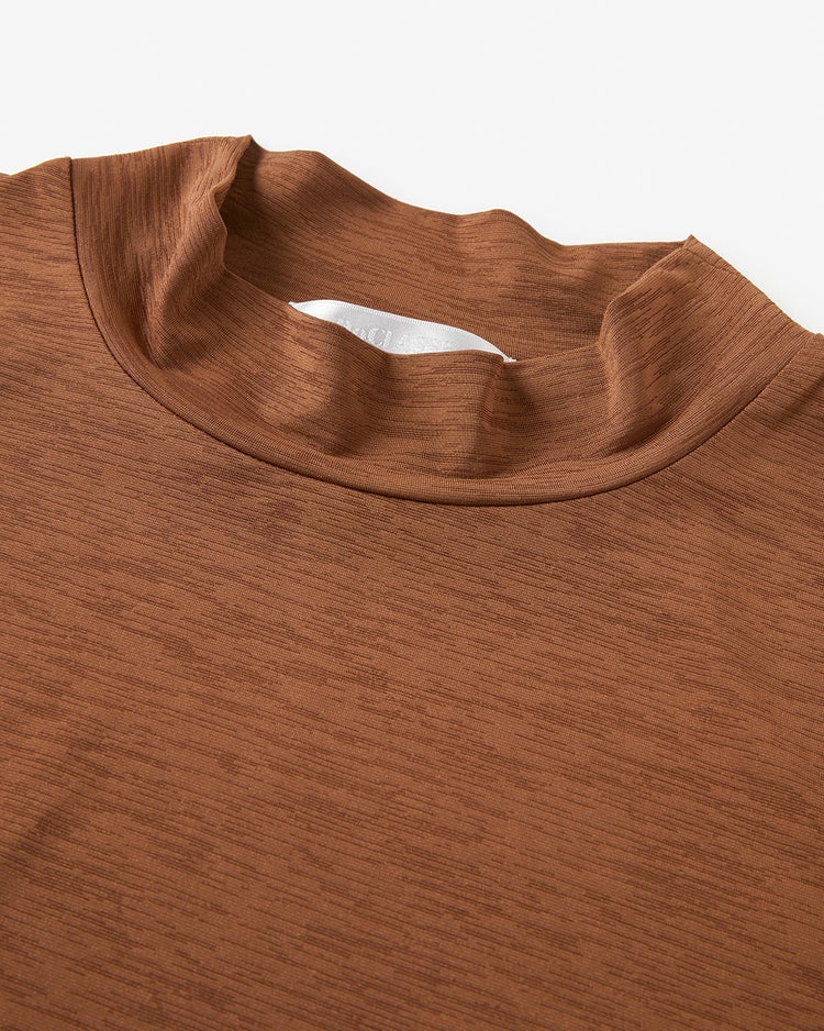 UVスラブ・ハイネック／フレンチ袖 詳細画像 ライトブラウン 2