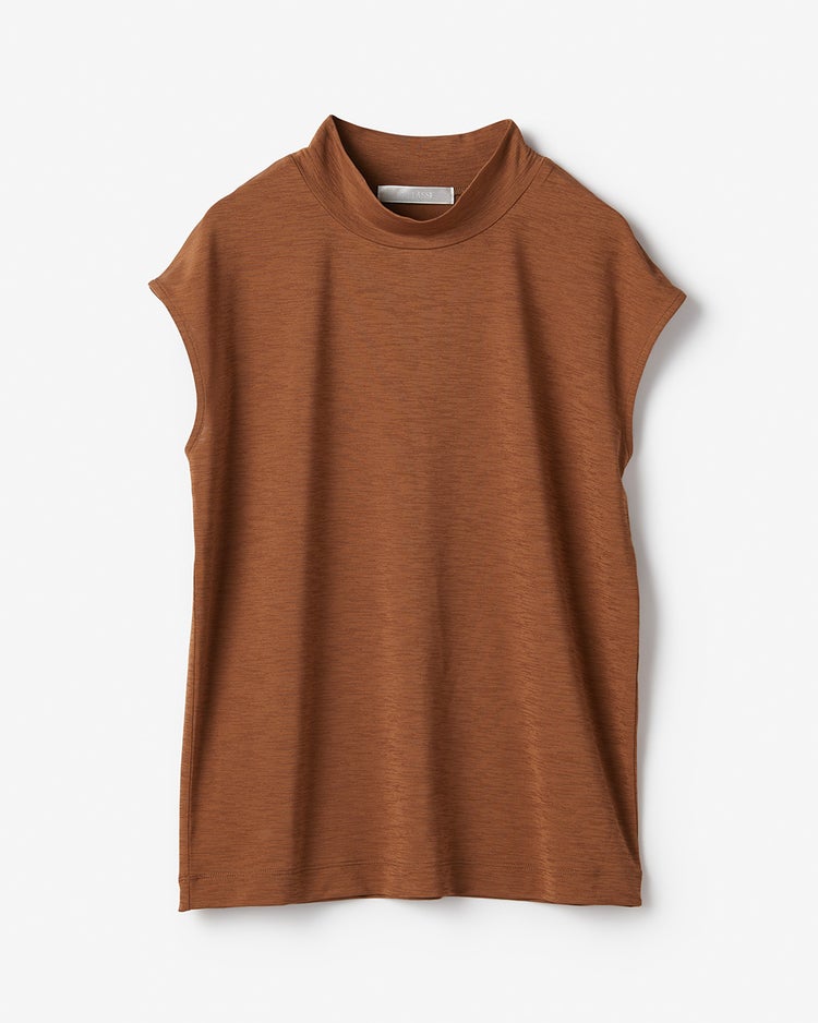 UVスラブ・ハイネック／フレンチ袖 詳細画像 ライトブラウン 4