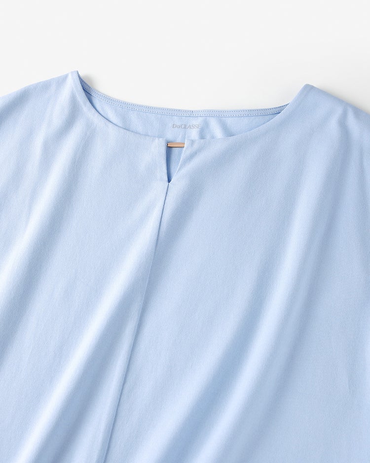 メタルキーネック／ドゥクラッセTシャツファイン 詳細画像 ペールブルー 2