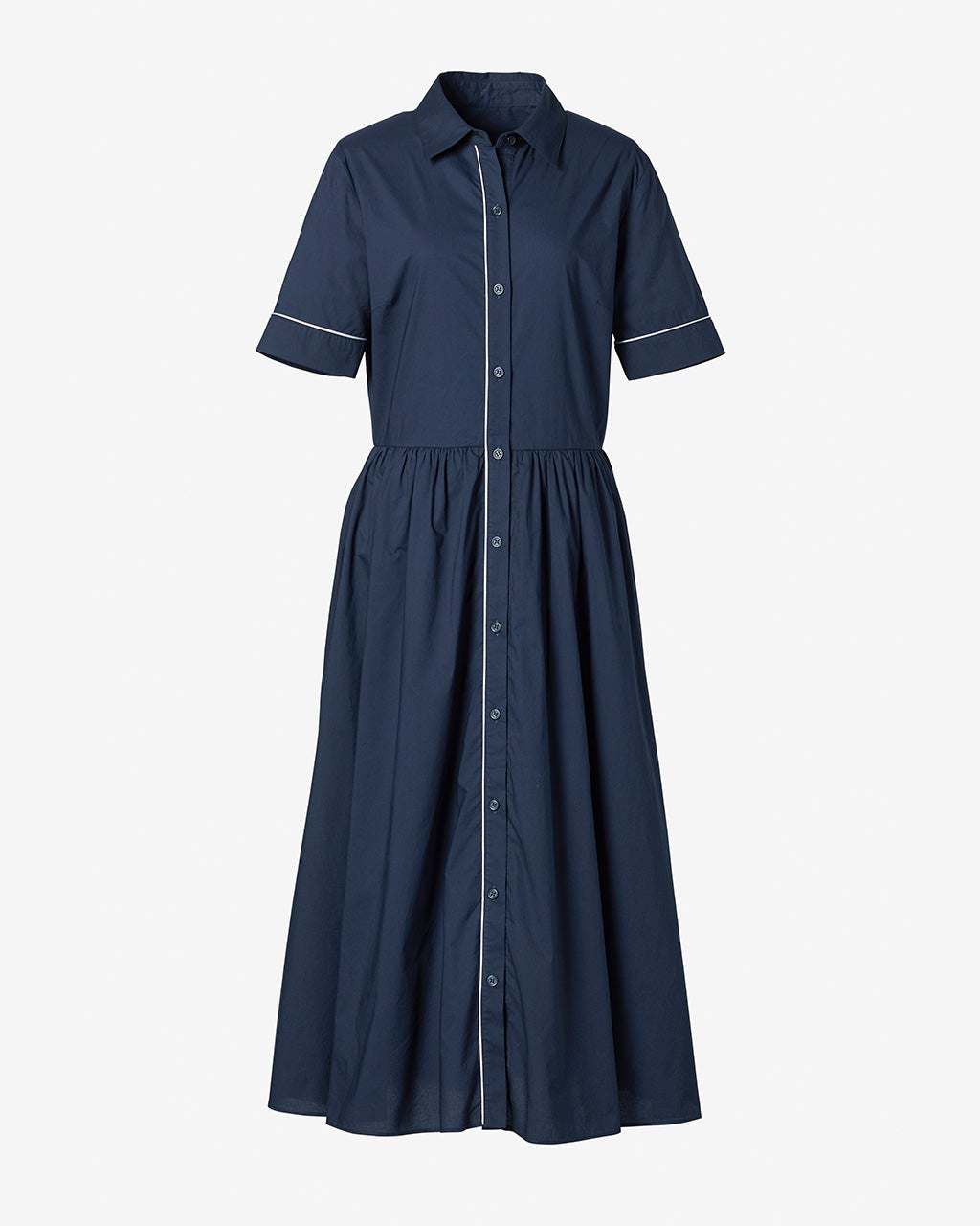 タイプライター・ラインデザインシャツワンピ/DoCLASSE