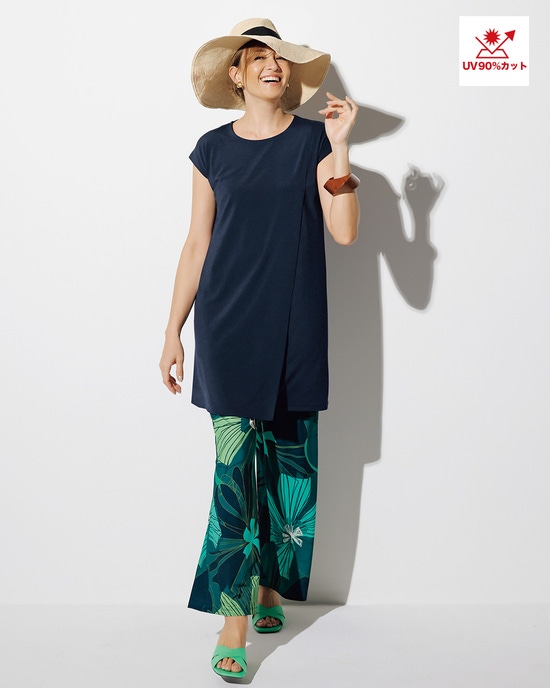 UVスラブ・セミワイドパンツ／68cm