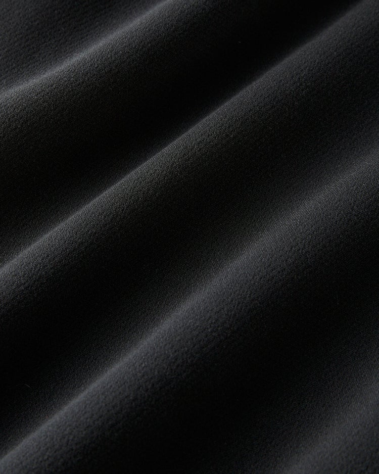 二重織りカルゼ・衿付きワンピース/６分袖 詳細画像 ブラック 7