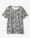 スムースコットン・モダンパターンTシャツ 詳細画像