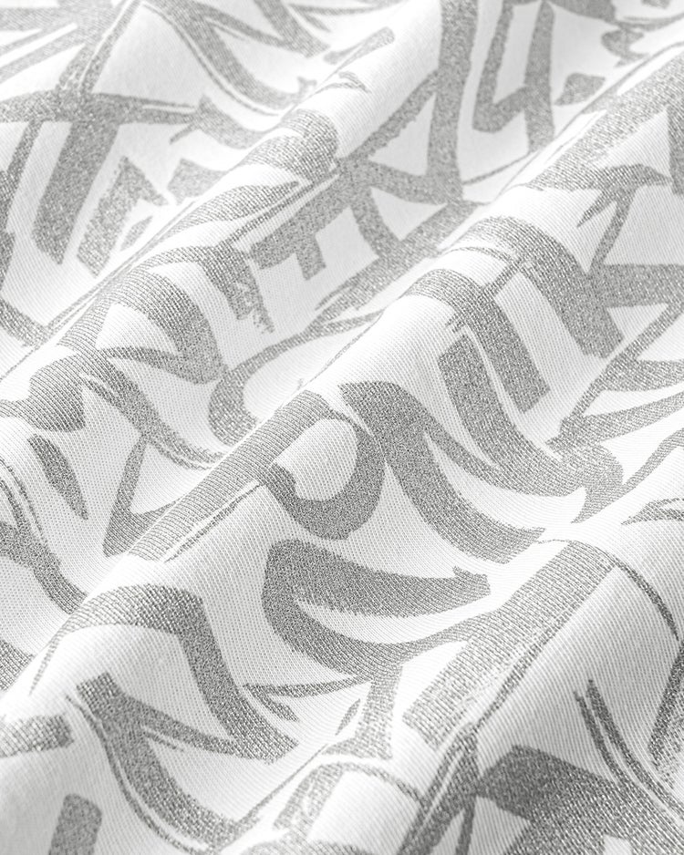 スムースコットン・モダンパターンTシャツ 詳細画像 シルバー 3