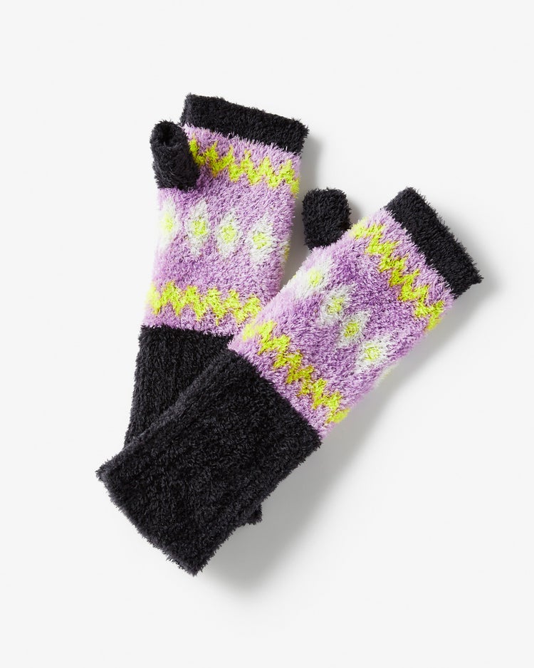 Nukle・テディアームウォーマー／柄 詳細画像 ブラック 6