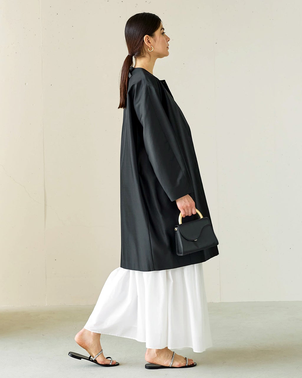 eclaT style(R) BLACK フォーマル カーディガンコート 大きい