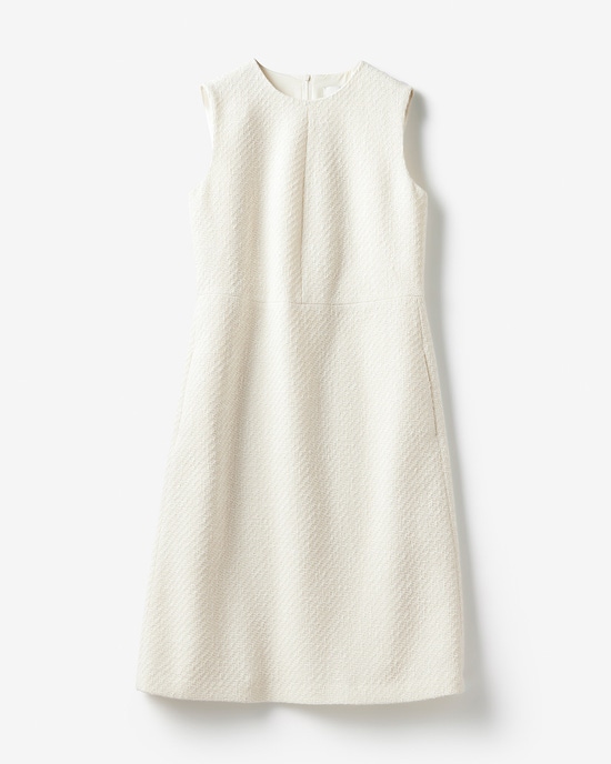 オーガニックコットンツイード・カッティングワンピース