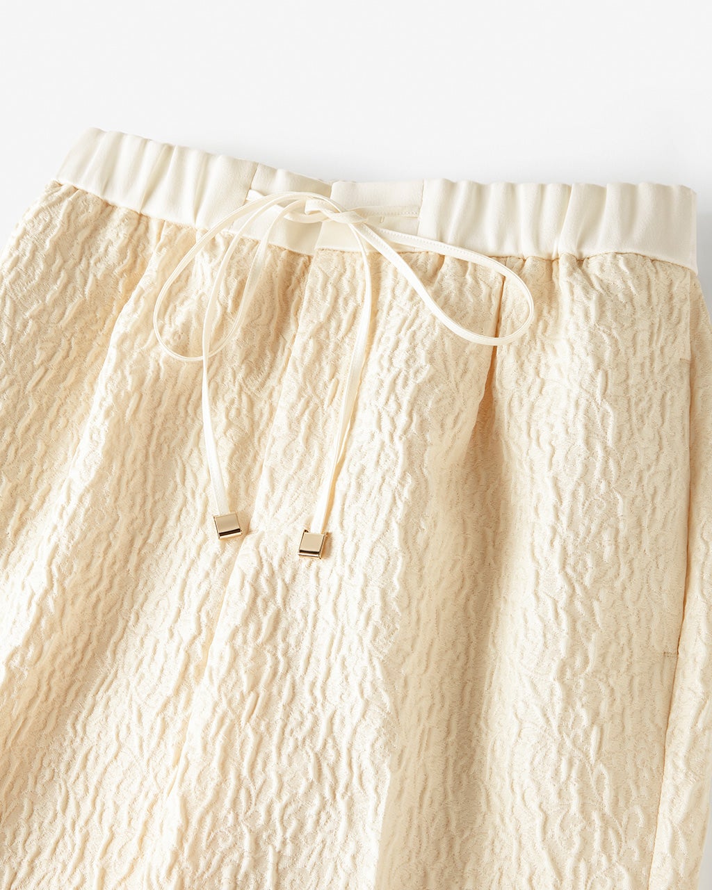 ふくれジャカード織り・ドロストパンツ/DoCLASSE