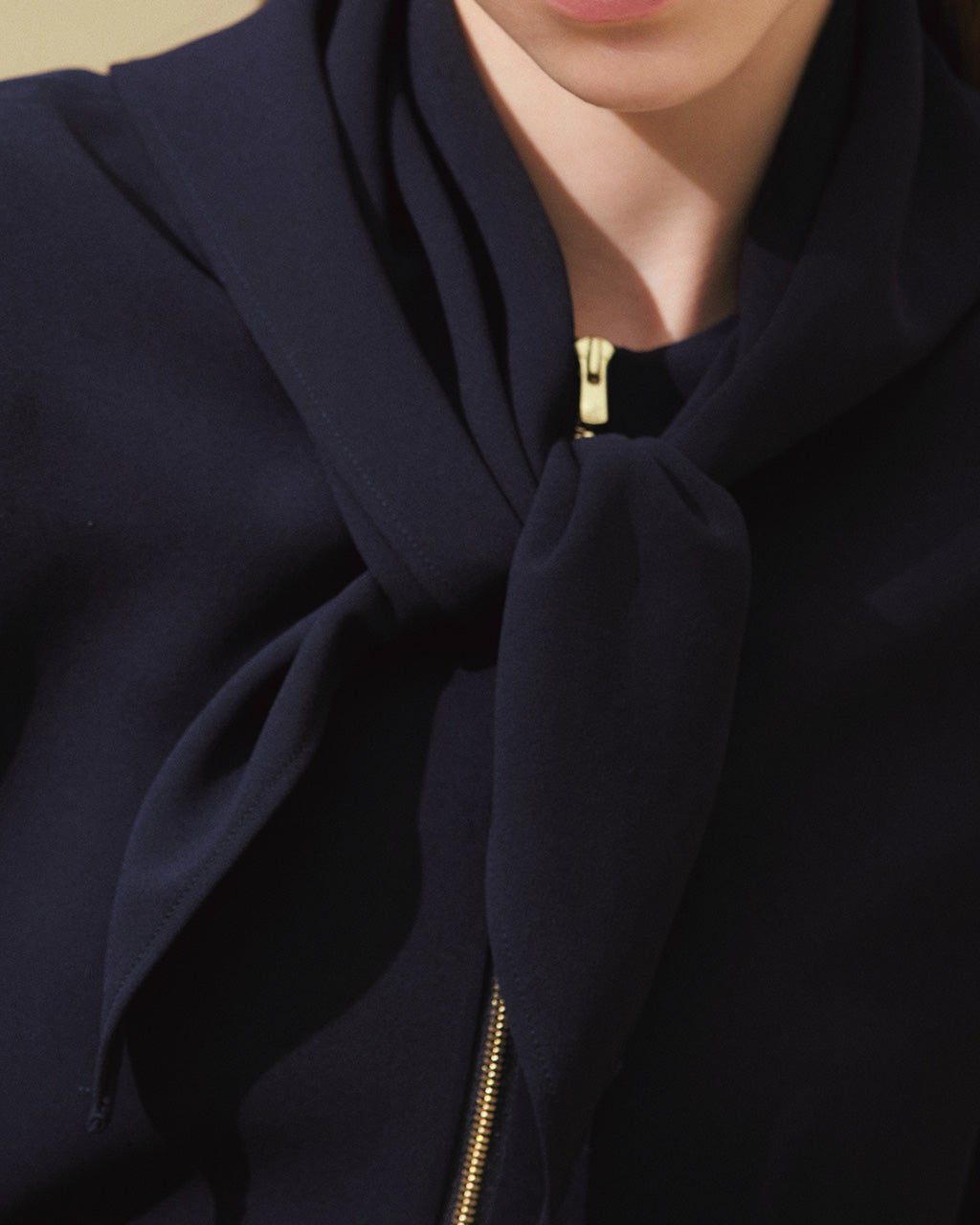 ドレープWクロス・ キーネックブラウス/40代50代からのレディース