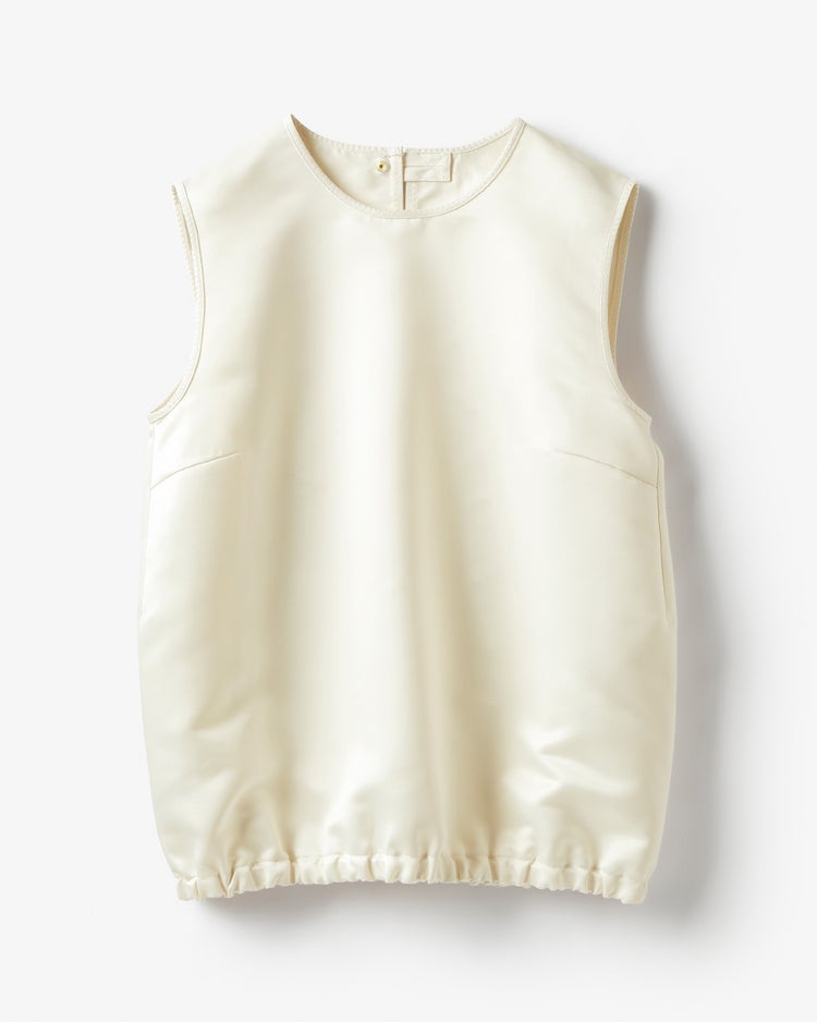 ジャパンサテン・タックブラウス 詳細画像 オフホワイト 9