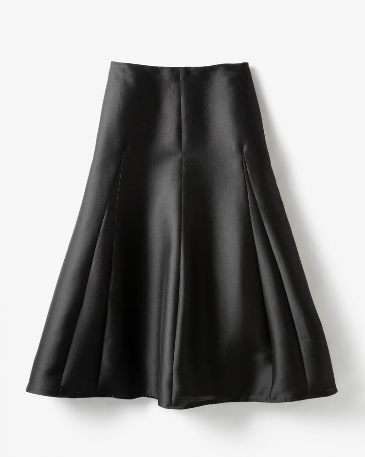 オクタダブルクロス・立体Aラインスカート 詳細画像 ブラック 10