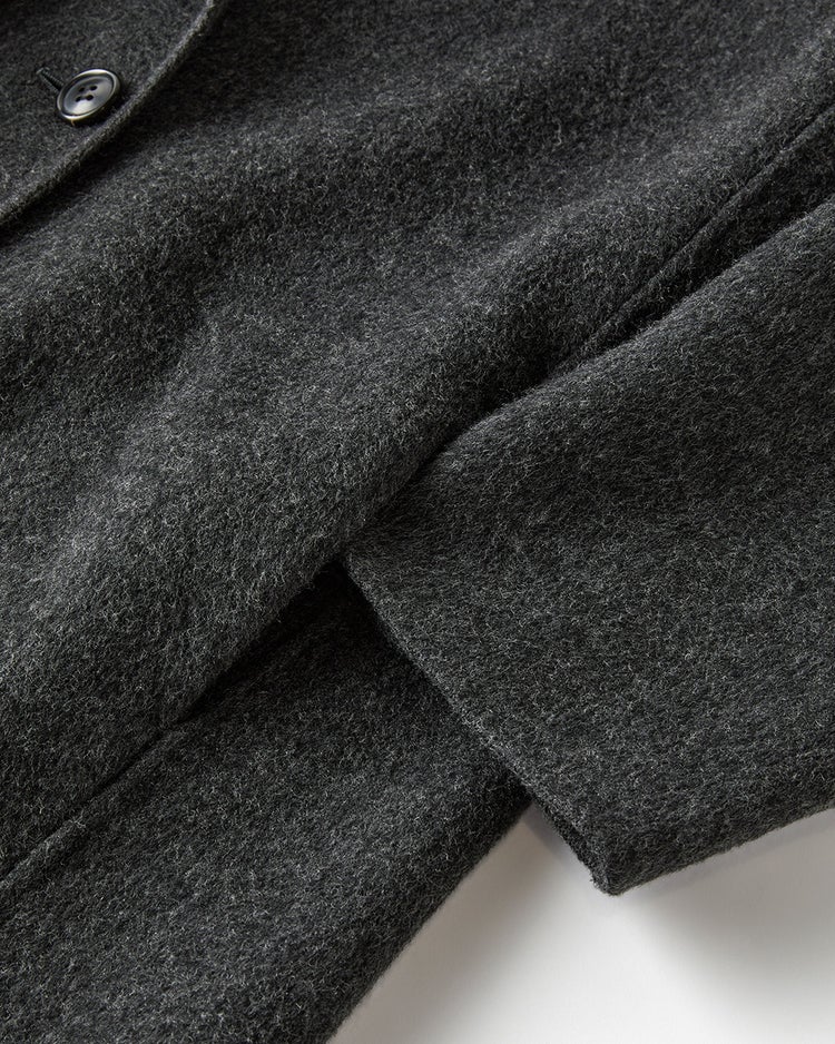 尾州ダブルフェイス・チェスターコート 詳細画像 ダークグレー 3