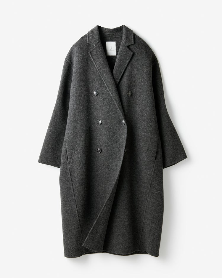 尾州ダブルフェイス・チェスターコート 詳細画像 ダークグレー 6